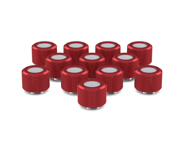 PrimoChill 12mm OD Rigid SX Fitting - 12 Pack - PrimoChill - KEEPING IT COOL Candy Red