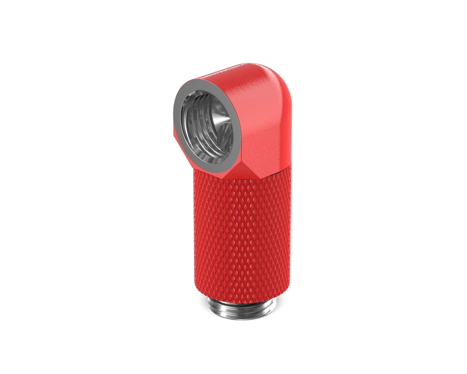 PrimoChill Male to Female G 1/4in. 90 Degree SX Rotary 25mm Extension Elbow Fitting - PrimoChill - KEEPING IT COOL Razor Red