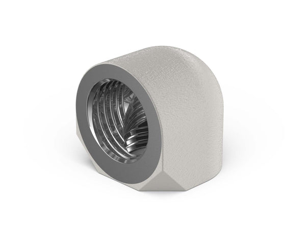 PrimoChill Female to Female G 1/4in. 90 Degree SX Elbow Fitting - PrimoChill - KEEPING IT COOL TX Matte Silver
