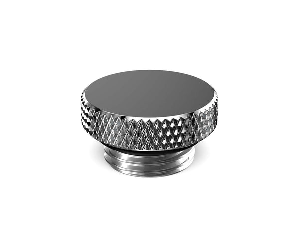 PrimoChill G 1/4in. SX Knurled Stop Fitting (No slot) - PrimoChill - KEEPING IT COOL Silver Nickel