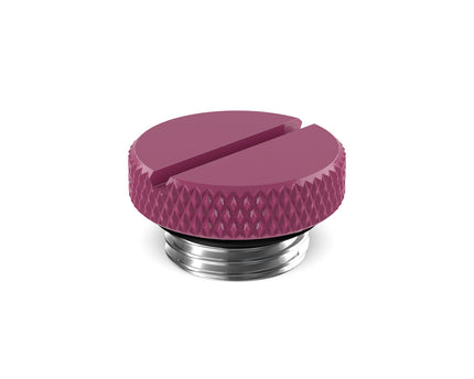 PrimoChill G 1/4in. SX Knurled Slotted Stop Fitting - PrimoChill - KEEPING IT COOL Magenta