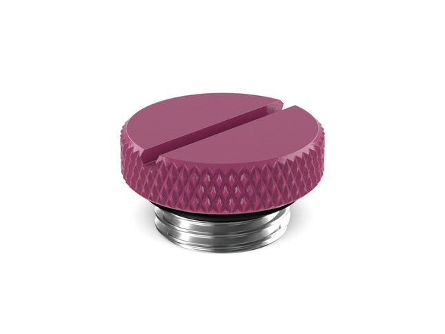 PrimoChill G 1/4in. SX Knurled Slotted Stop Fitting - PrimoChill - KEEPING IT COOL Magenta