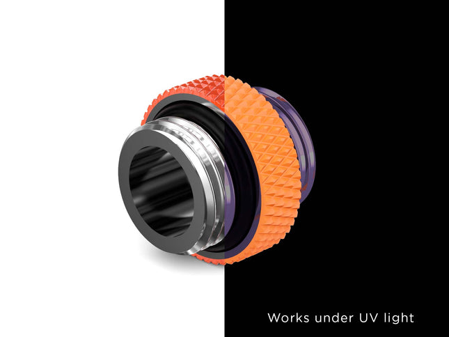 PrimoChill Dual Male G 1/4in. SX Mini Extension Coupler - PrimoChill - KEEPING IT COOL UV Orange
