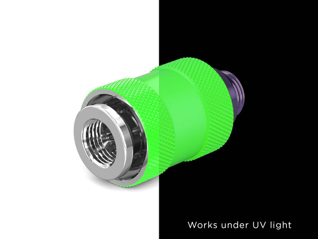 BSTOCK:PrimoChill Male to Female G 1/4 SX Pull Drain Valve - UV Green