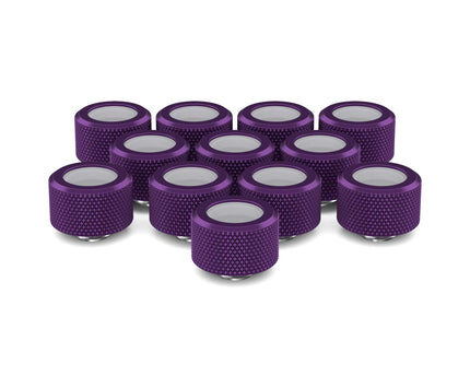 PrimoChill 16mm OD Rigid SX Fitting - 12 Pack - PrimoChill - KEEPING IT COOL Candy Purple