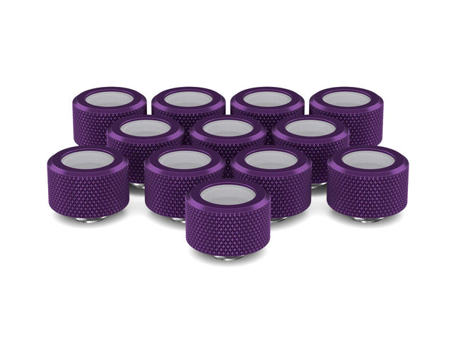 PrimoChill 16mm OD Rigid SX Fitting - 12 Pack - PrimoChill - KEEPING IT COOL Candy Purple