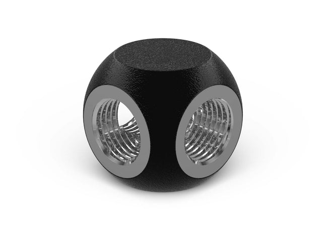 PrimoChill G 1/4in. 3-Way SX Female T Adapter - PrimoChill - KEEPING IT COOL TX Matte Black