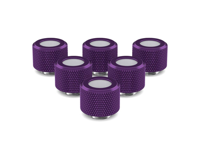 PrimoChill 12mm OD Rigid SX Fitting - 6 Pack - PrimoChill - KEEPING IT COOL Candy Purple