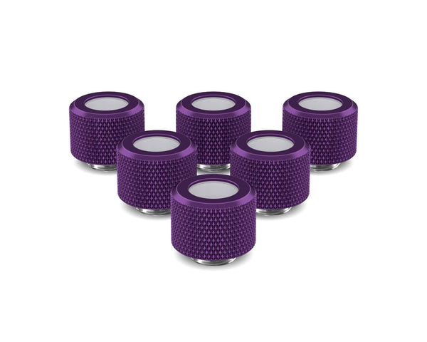 PrimoChill 12mm OD Rigid SX Fitting - 6 Pack - PrimoChill - KEEPING IT COOL Candy Purple