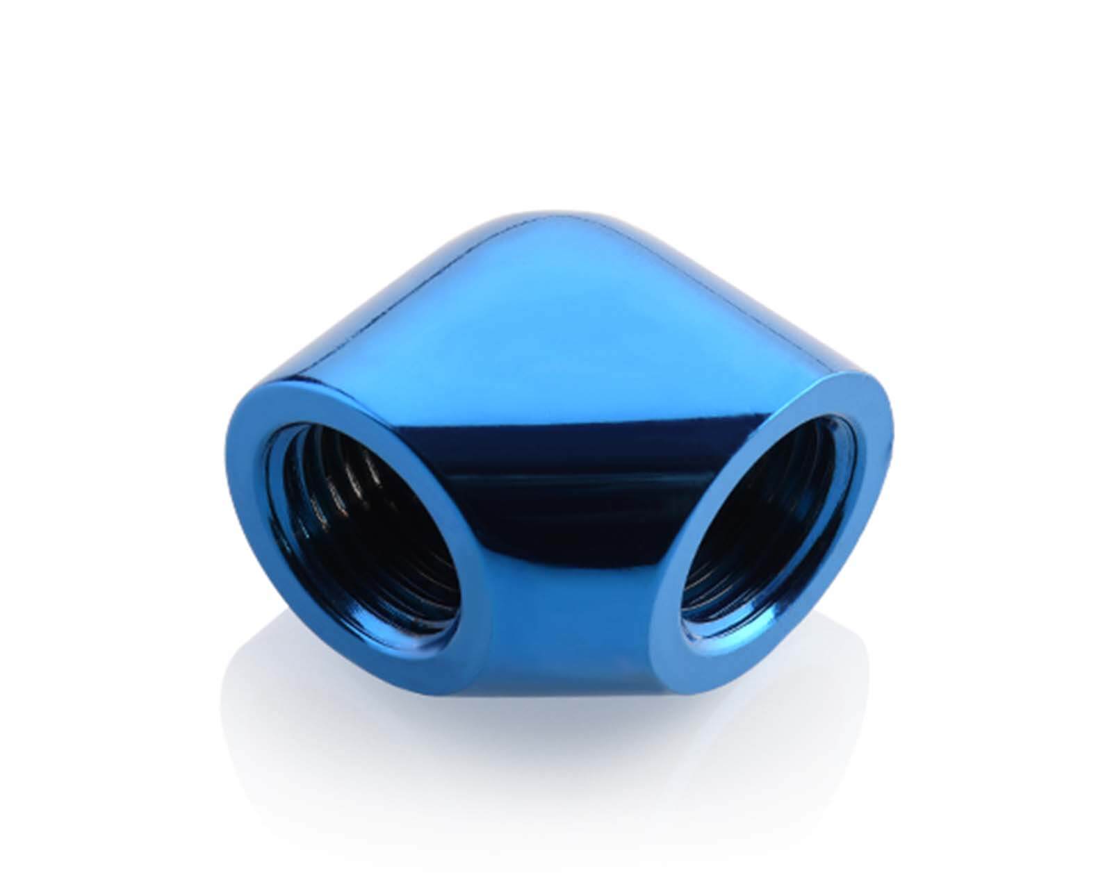 Bykski Female to Female G 1/4in. 90 Degree Extended Elbow Fitting (CC-EW90-V2) - PrimoChill - KEEPING IT COOL Blue