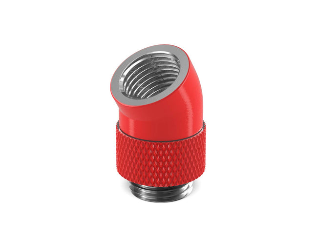 PrimoChill Male to Female G 1/4in. 30 Degree SX Rotary Elbow Fitting - PrimoChill - KEEPING IT COOL Razor Red
