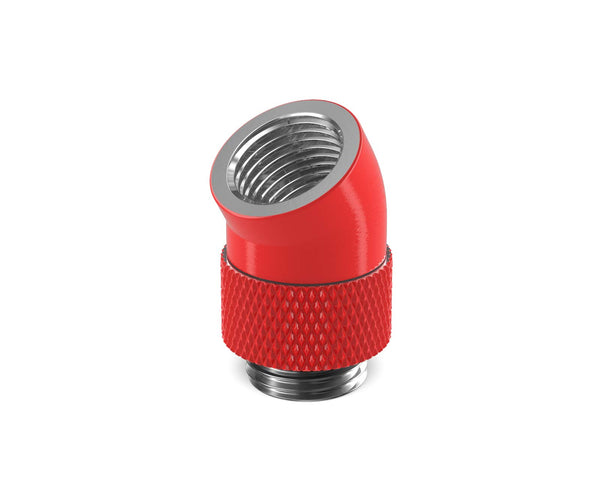 PrimoChill Male to Female G 1/4in. 30 Degree SX Rotary Elbow Fitting - PrimoChill - KEEPING IT COOL Razor Red