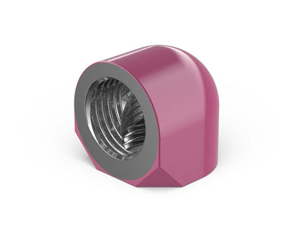 PrimoChill Female to Female G 1/4in. 90 Degree SX Elbow Fitting - PrimoChill - KEEPING IT COOL Magenta