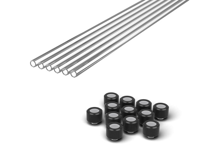 PrimoChill Basic PETG / RMSX 14mm Combo Pack - PrimoChill - KEEPING IT COOL Satin Black