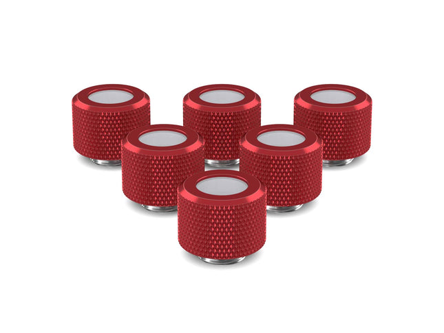 PrimoChill 12mm OD Rigid SX Fitting - 6 Pack - PrimoChill - KEEPING IT COOL Candy Red