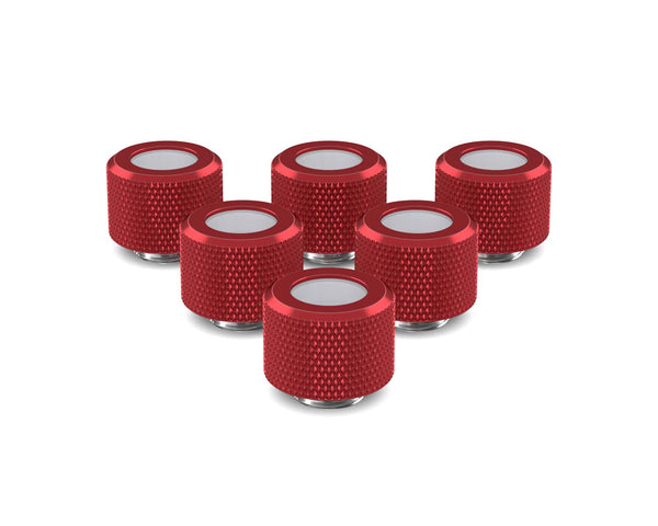 PrimoChill 12mm OD Rigid SX Fitting - 6 Pack - PrimoChill - KEEPING IT COOL Candy Red