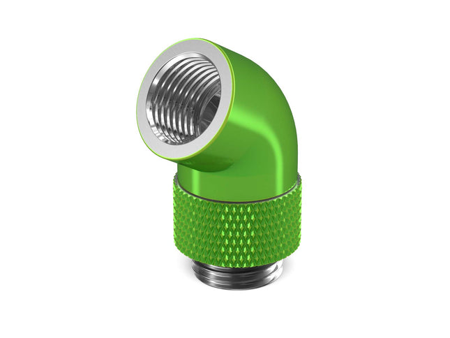PrimoChill Male to Female G 1/4in. 60 Degree SX Rotary Elbow Fitting - PrimoChill - KEEPING IT COOL Toxic Candy