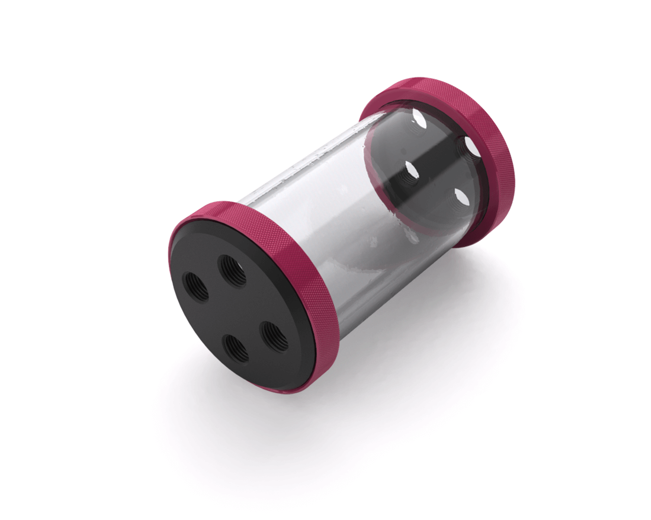 PrimoChill CTR Low Profile Phase II Reservoir - Black POM - 120mm - PrimoChill - KEEPING IT COOL Candy Pink
