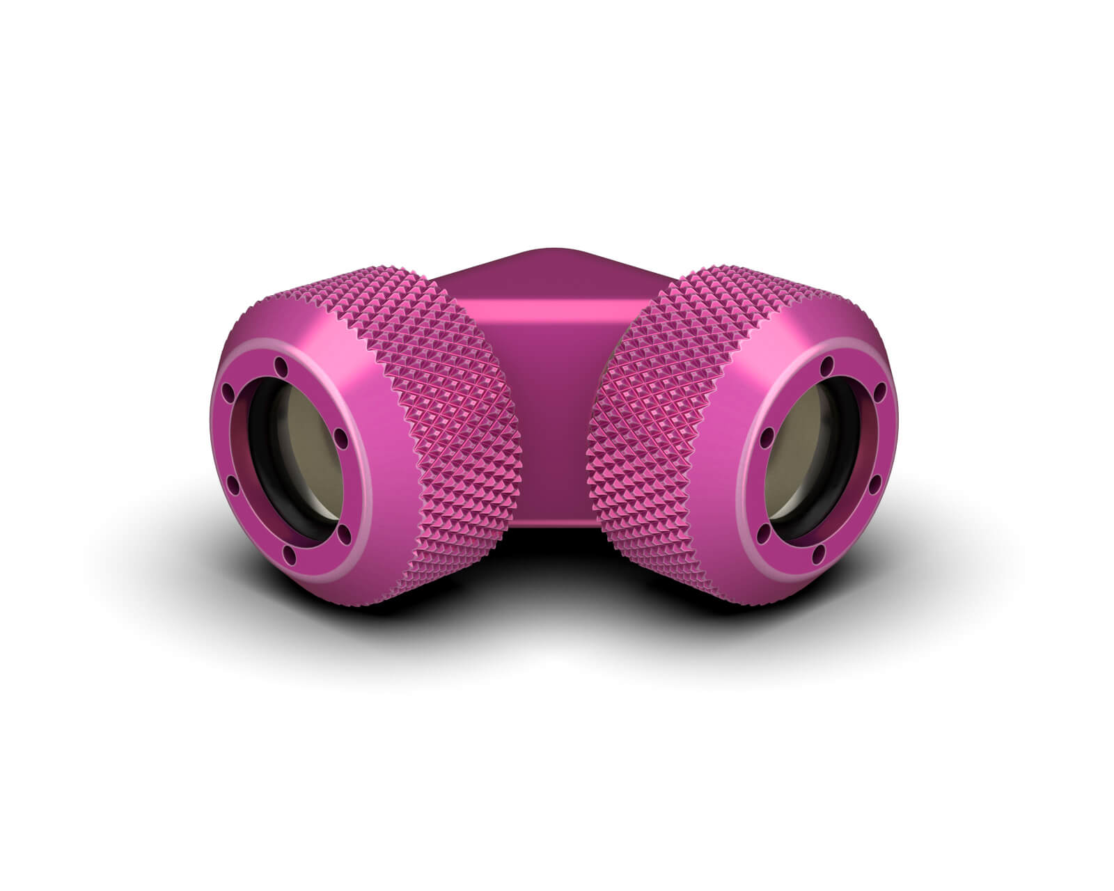 PrimoChill 1/2in. Rigid RevolverSX 90 Degree Fitting Set - PrimoChill - KEEPING IT COOL Candy Pink