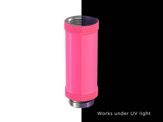PrimoChill Male to Female G 1/4in. 40mm SX Extension Coupler - PrimoChill - KEEPING IT COOL UV Pink