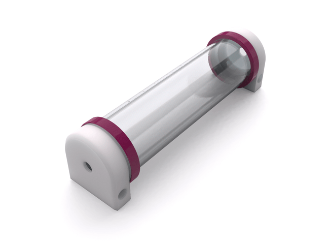 PrimoChill CTR Hard Mount Phase II Reservoir - White POM – 240mm - PrimoChill - KEEPING IT COOL Magenta