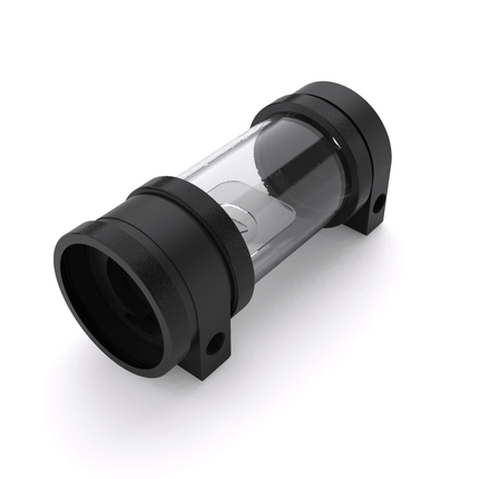 PrimoChill CTR Hard Mount Phase II High Flow D5 Enabled Reservoir - Black POM - 120mm - PrimoChill - KEEPING IT COOL Satin Black