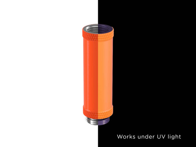 PrimoChill Male to Female G 1/4in. 50mm SX Extension Coupler - PrimoChill - KEEPING IT COOL UV Orange