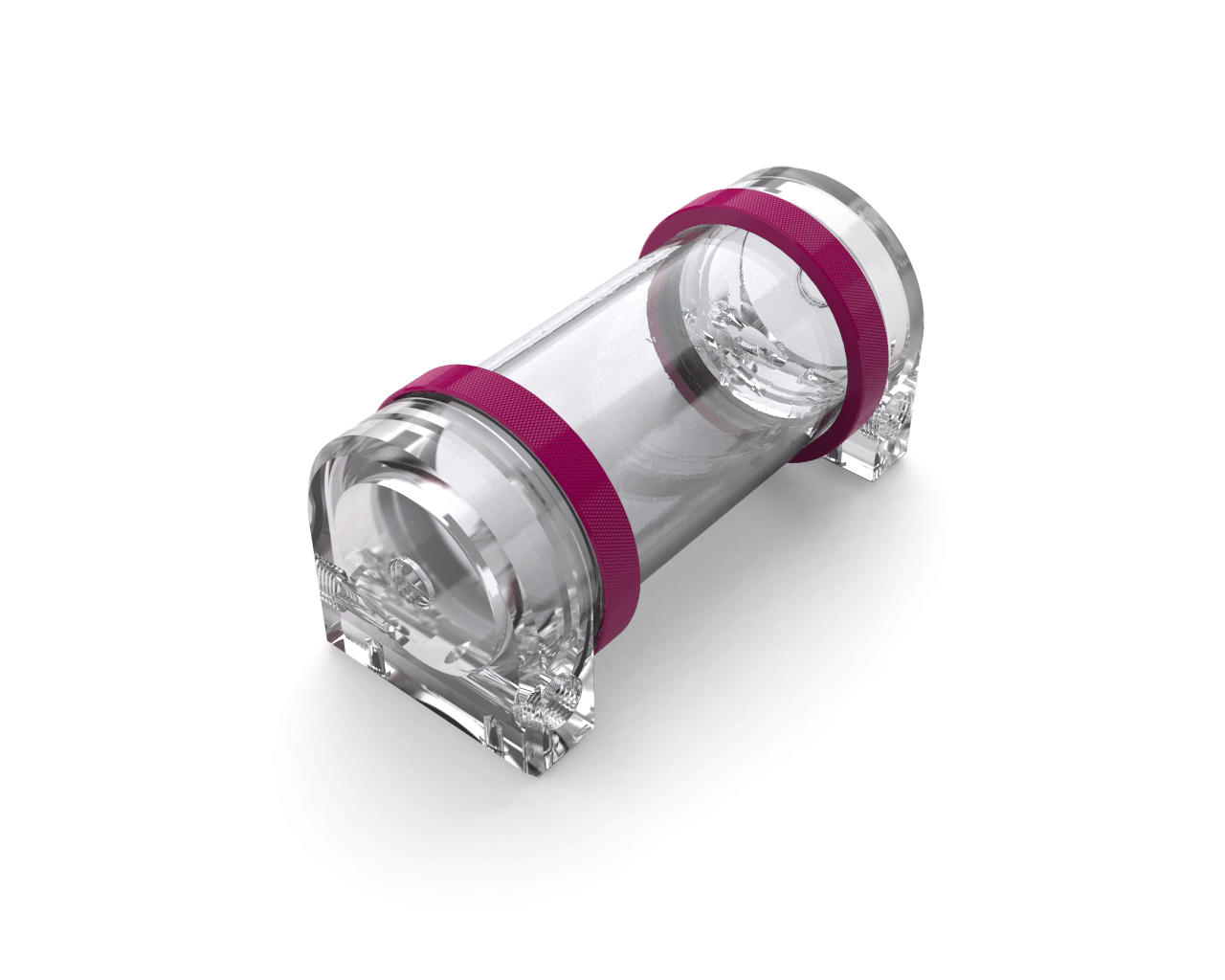 PrimoChill CTR Hard Mount Phase II Reservoir - Clear PMMA – 120mm - PrimoChill - KEEPING IT COOL Magenta