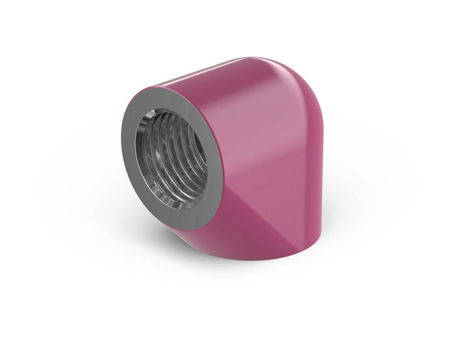 PrimoChill Female to Female G 1/4in. 90 Degree SX Extended Elbow Fitting - PrimoChill - KEEPING IT COOL Magenta