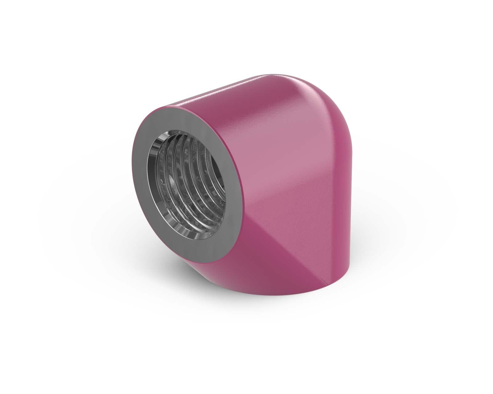 PrimoChill Female to Female G 1/4in. 90 Degree SX Extended Elbow Fitting - PrimoChill - KEEPING IT COOL Magenta
