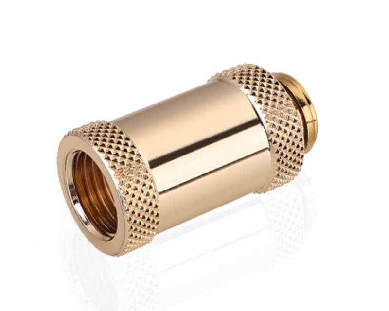 Bykski G 1/4in. Male/Female Extension Coupler - 30mm (B-EXJ-30) - PrimoChill - KEEPING IT COOL Gold