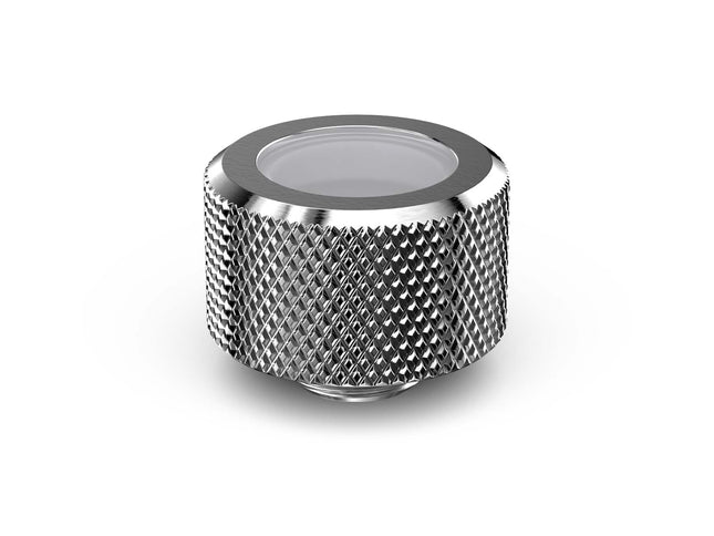 PrimoChill 16mm OD Rigid SX Fitting - PrimoChill - KEEPING IT COOL Silver Nickel