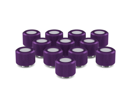 PrimoChill 12mm OD Rigid SX Fitting - 12 Pack - PrimoChill - KEEPING IT COOL Candy Purple