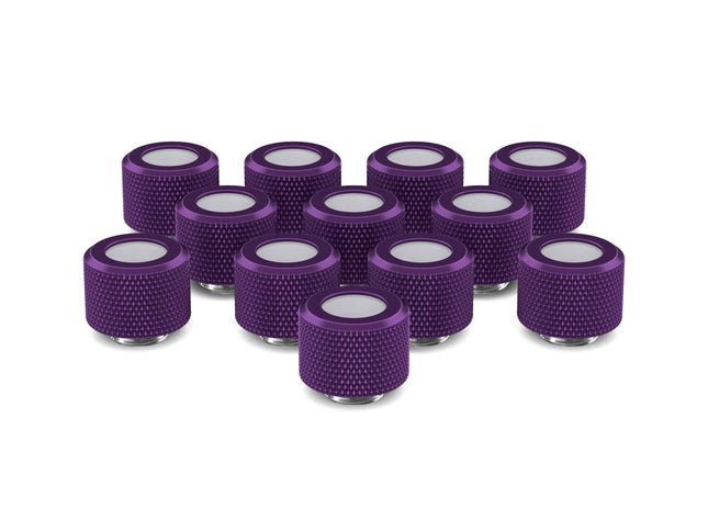 PrimoChill 12mm OD Rigid SX Fitting - 12 Pack - PrimoChill - KEEPING IT COOL Candy Purple