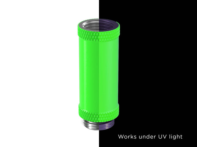 PrimoChill Male to Female G 1/4in. 40mm SX Extension Coupler - PrimoChill - KEEPING IT COOL UV Green