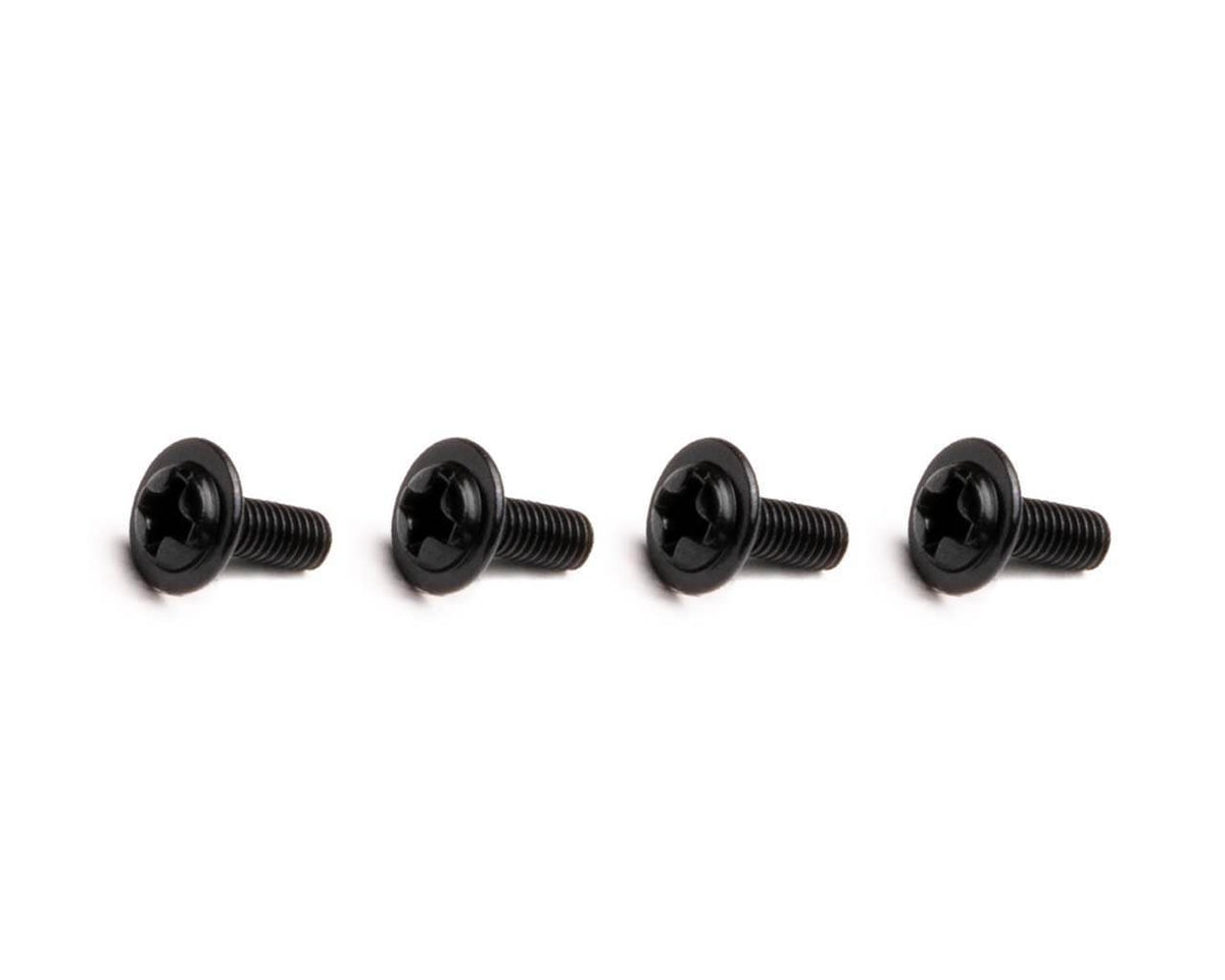 Washer Head Radiator Screws - M3 x 8mm - Black - 4 Pack - PrimoChill - KEEPING IT COOL