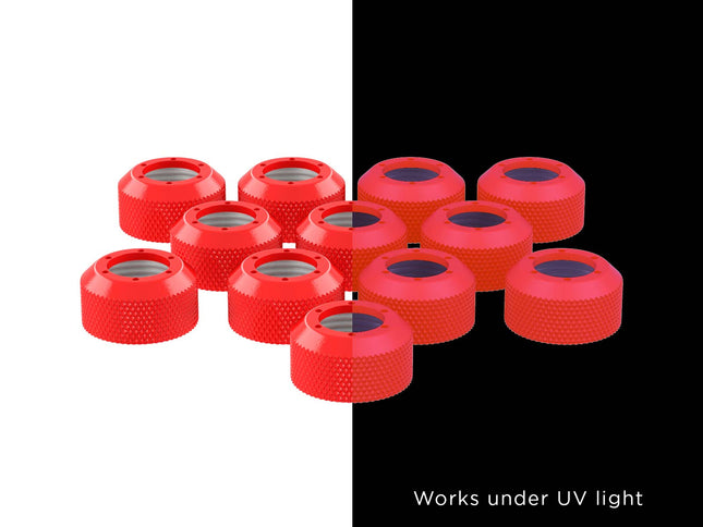 PrimoChill RSX Replacement Cap Switch Over Kit - 1/2in. - PrimoChill - KEEPING IT COOL UV Red