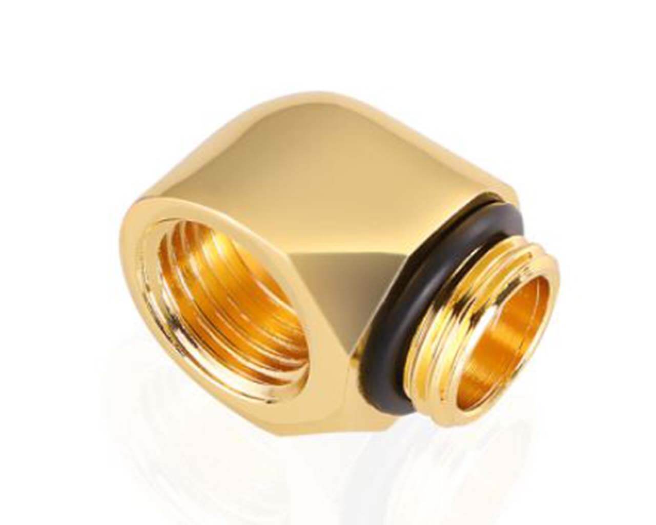 Bykski G1/4 Male to Female 90 Degree Elbow Fitting (B-D90) - PrimoChill - KEEPING IT COOL Gold