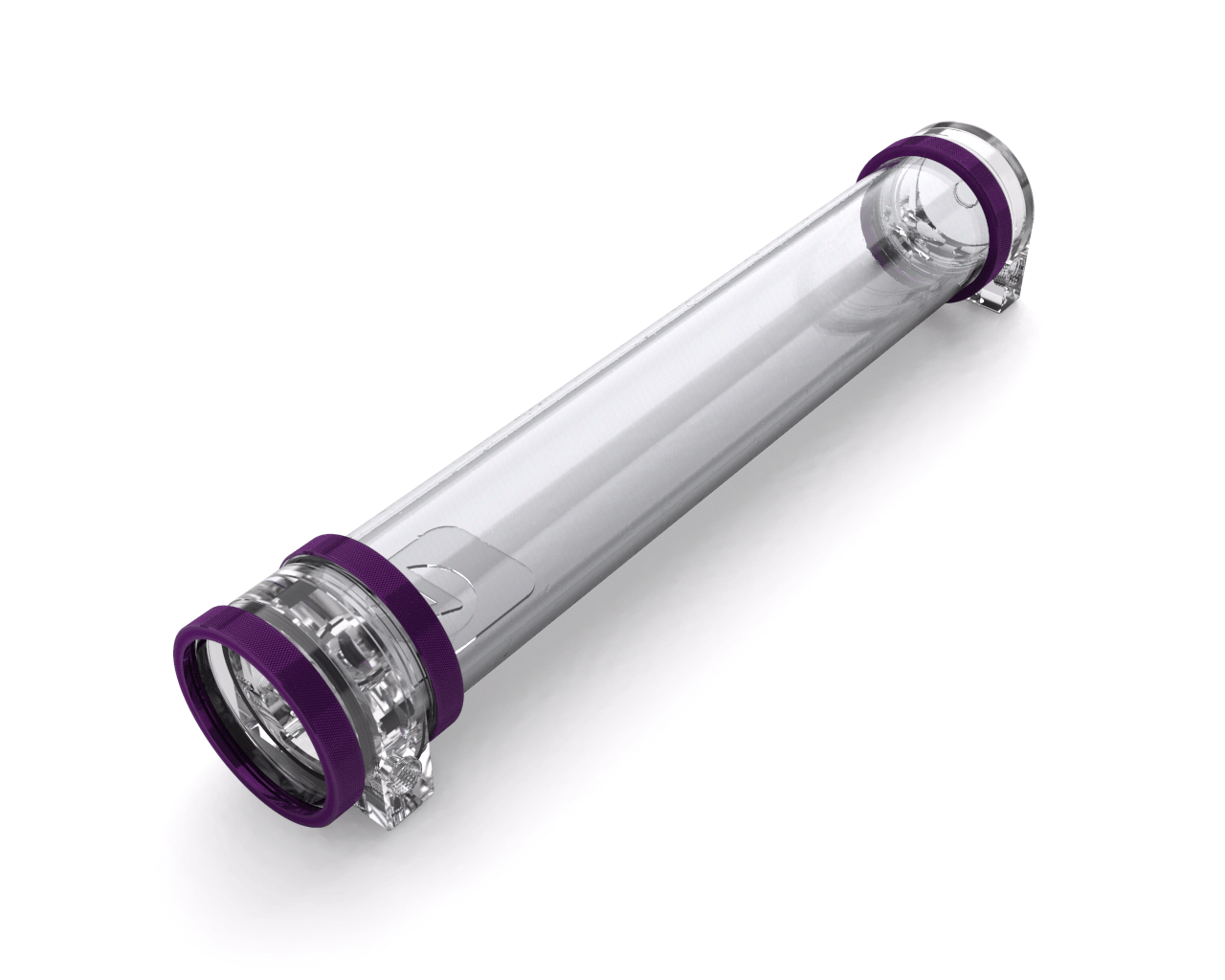 PrimoChill CTR Hard Mount Phase II High Flow D5 Enabled Reservoir - Clear PMMA - 360mm - PrimoChill - KEEPING IT COOL Candy Purple