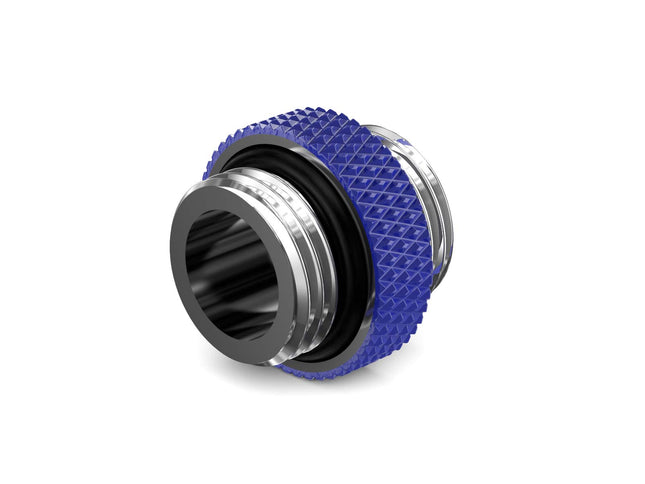 PrimoChill Dual Male G 1/4in. SX Mini Extension Coupler - PrimoChill - KEEPING IT COOL True Blue