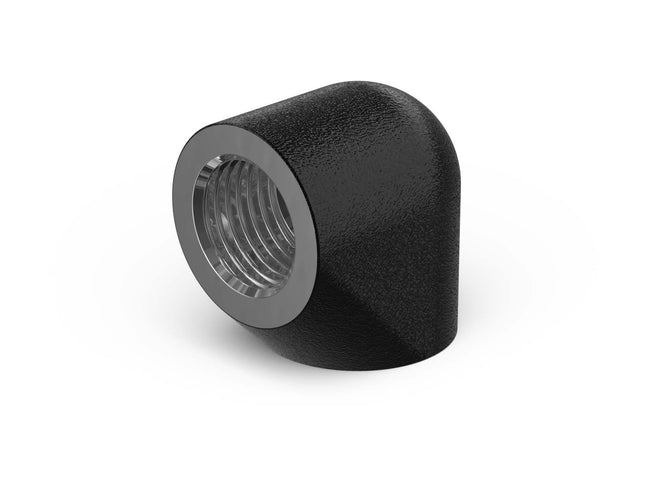 PrimoChill Female to Female G 1/4in. 90 Degree SX Extended Elbow Fitting - PrimoChill - KEEPING IT COOL TX Matte Black