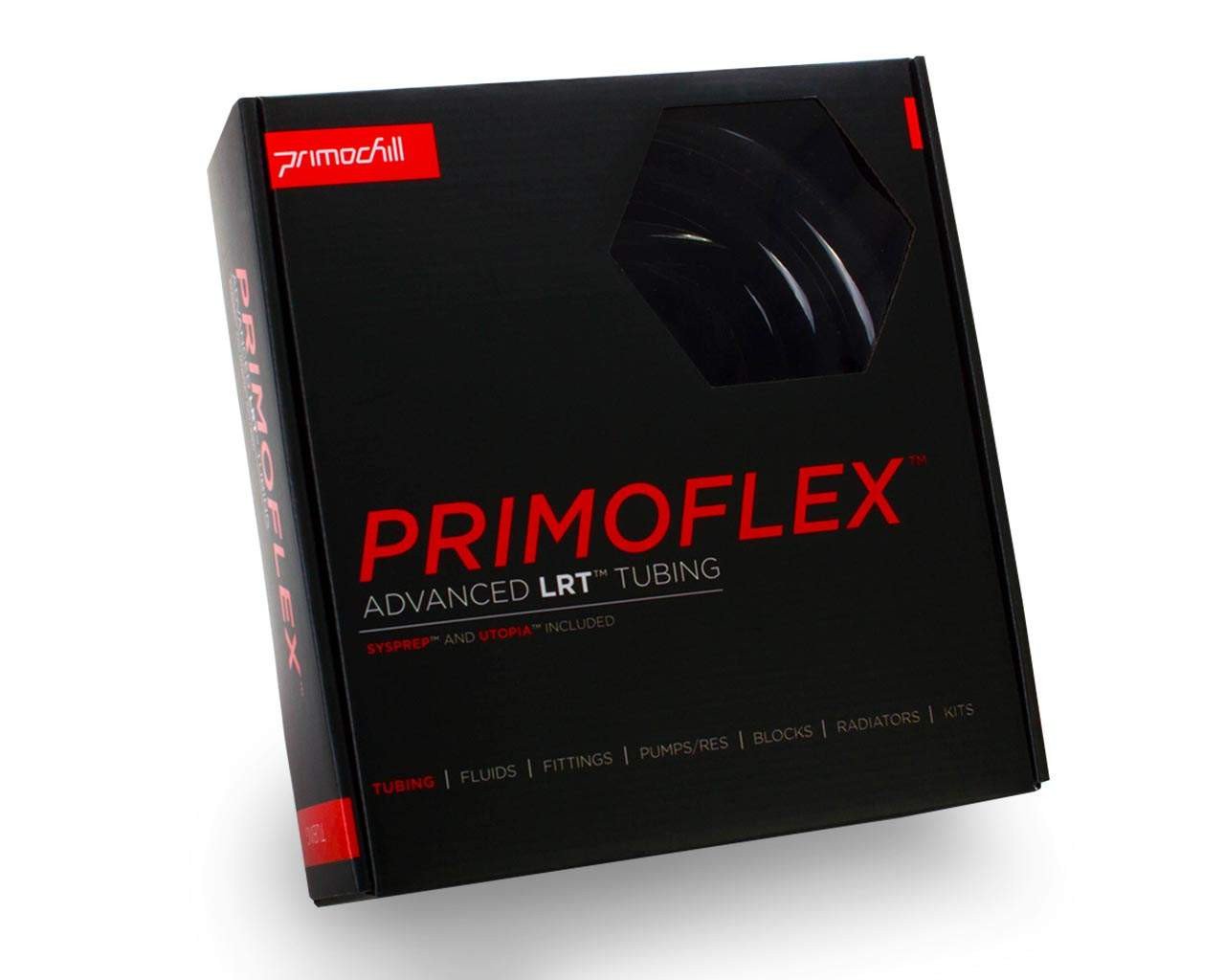PrimoFlex Advanced LRT Soft Flexible Tubing -1/2in.ID x 3/4in.OD, 10 feet - PrimoChill - KEEPING IT COOL Onyx Black