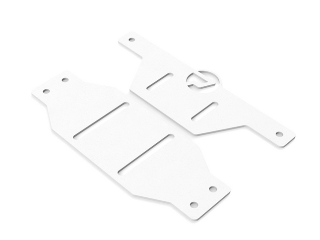 PrimoChill SX CTR Hard Mount Reservoir to Radiator Mount - 140mm Series - PrimoChill - KEEPING IT COOL Sky White