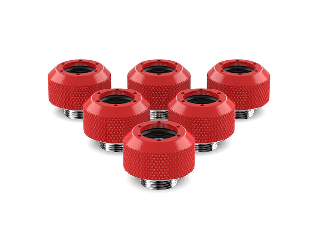 PrimoChill 1/2in. Rigid RevolverSX Series Fitting - 6 pack - PrimoChill - KEEPING IT COOL Razor Red