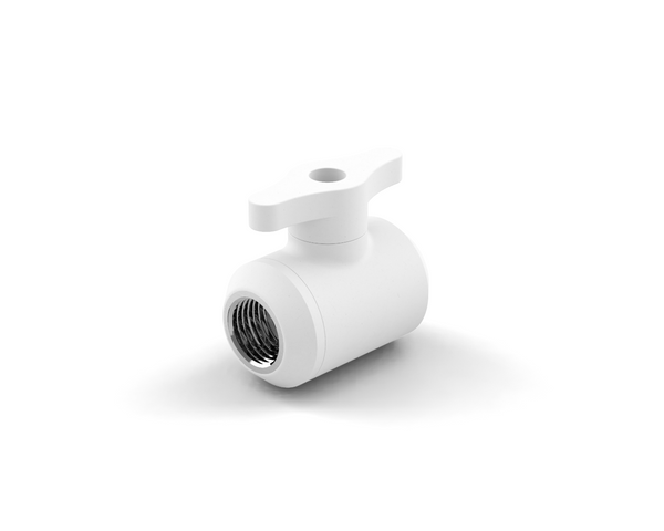 BSTOCK: PrimoChill Female to Female G 1/4 Drain Valve - Sky White - PrimoChill - KEEPING IT COOL