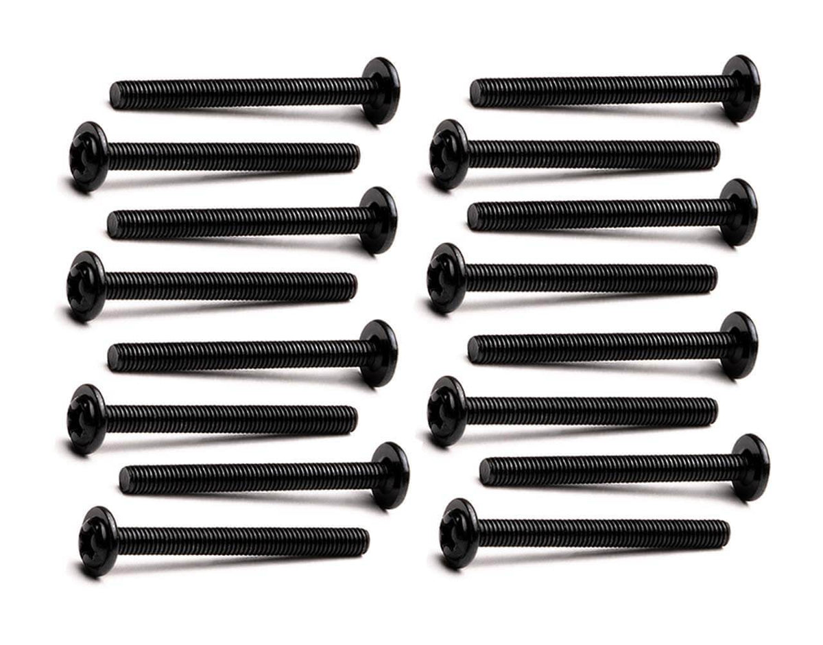 Washer Head Radiator Screws - M3 x 30mm - Black - 16 Pack - PrimoChill - KEEPING IT COOL