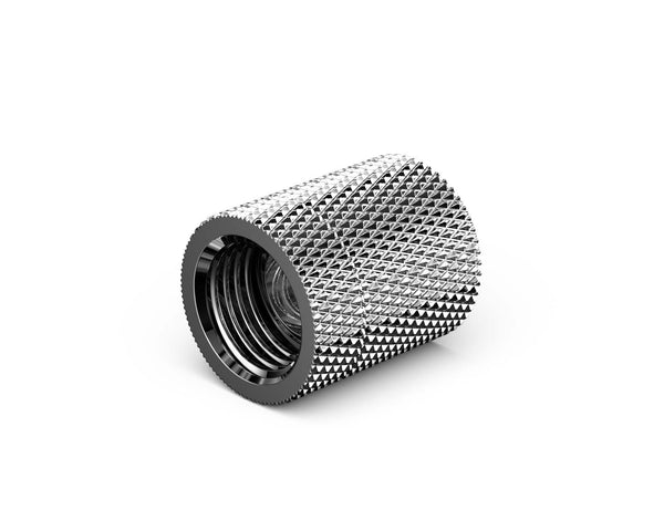 PrimoChill Dual Female G 1/4in. SX Rotary Extension Coupler - PrimoChill - KEEPING IT COOL Silver Nickel