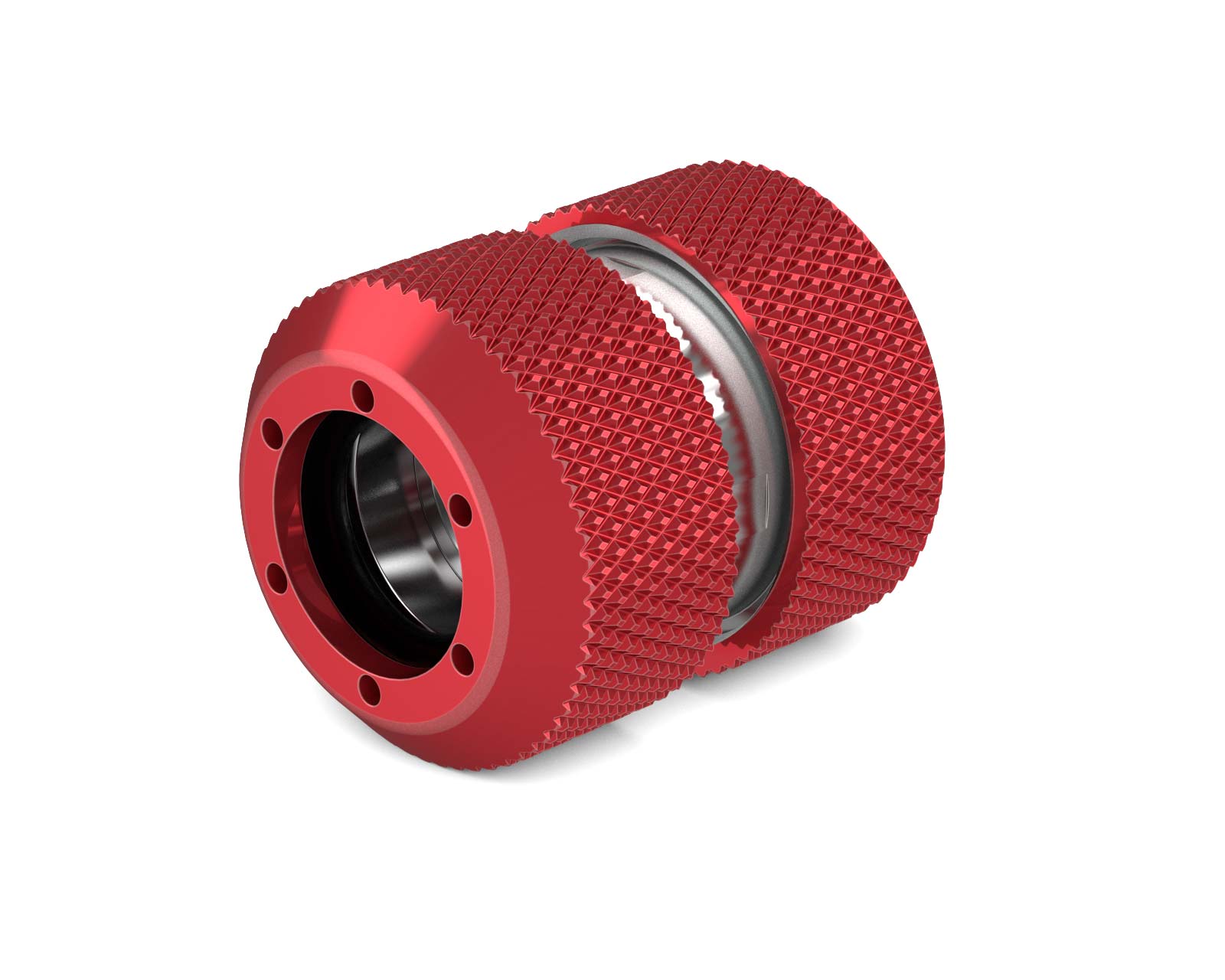 PrimoChill 1/2in. Rigid RevolverSX Series Coupler Fitting - PrimoChill - KEEPING IT COOL Candy Red
