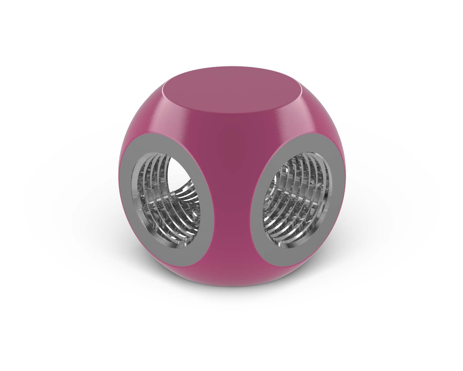 PrimoChill G 1/4in. 3-Way SX Female T Adapter - PrimoChill - KEEPING IT COOL Magenta