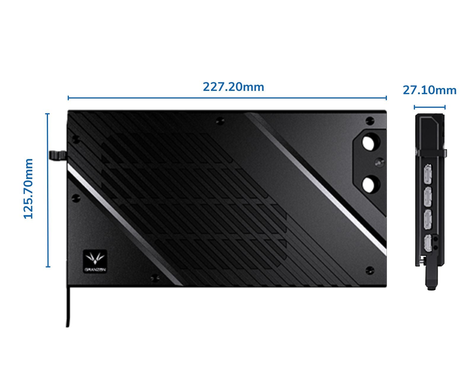 Granzon Full Armor GPU Water Block and Backplate for NVIDIA RTX 4080 Founders Edition (GBN-RTX4080FE)